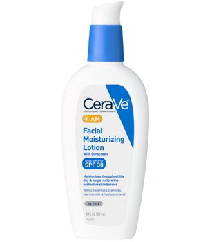 CeraVe AM Facial Moisturizing Lotion SPF 30 - Best Skincare Products For rosacea