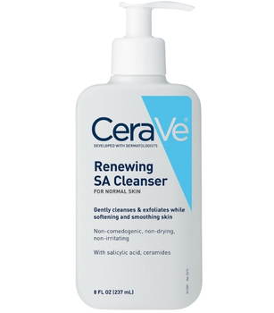 CeraVe Renewing Salicylic Acid Cleanser - Best Drugstore Salicylic Acid Cleanser