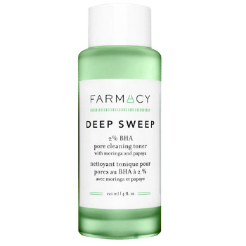 Farmacy Deep Sweep Pore Cleaning 2% BHA Toner - Minimalist Skincare Routine For 30s Oily Skin